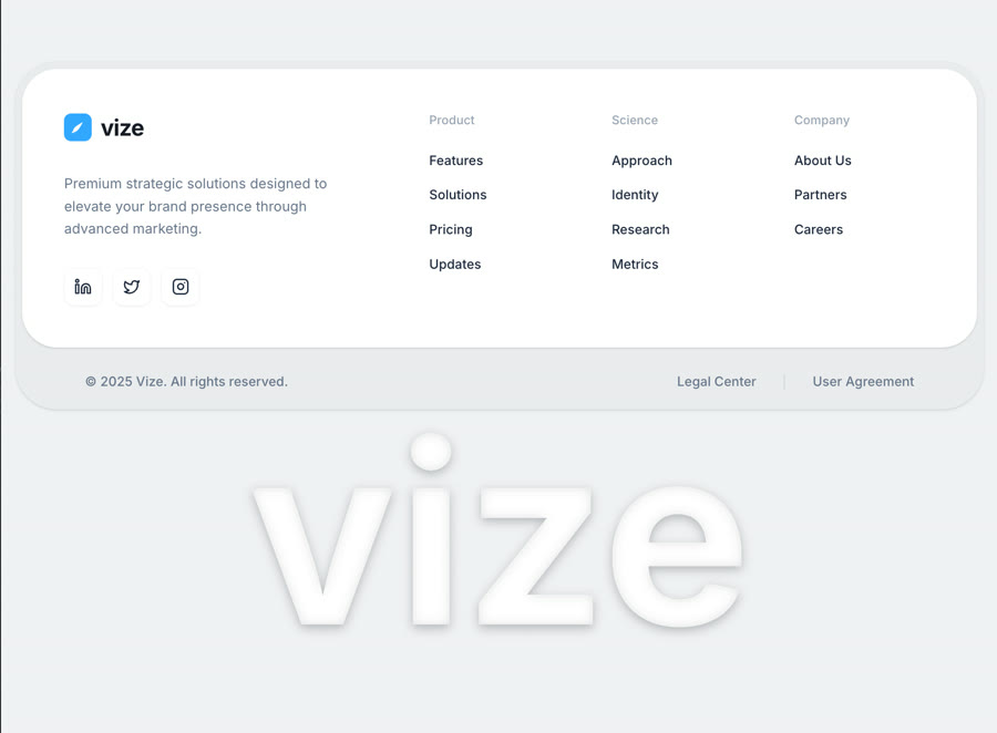 Vize Footer