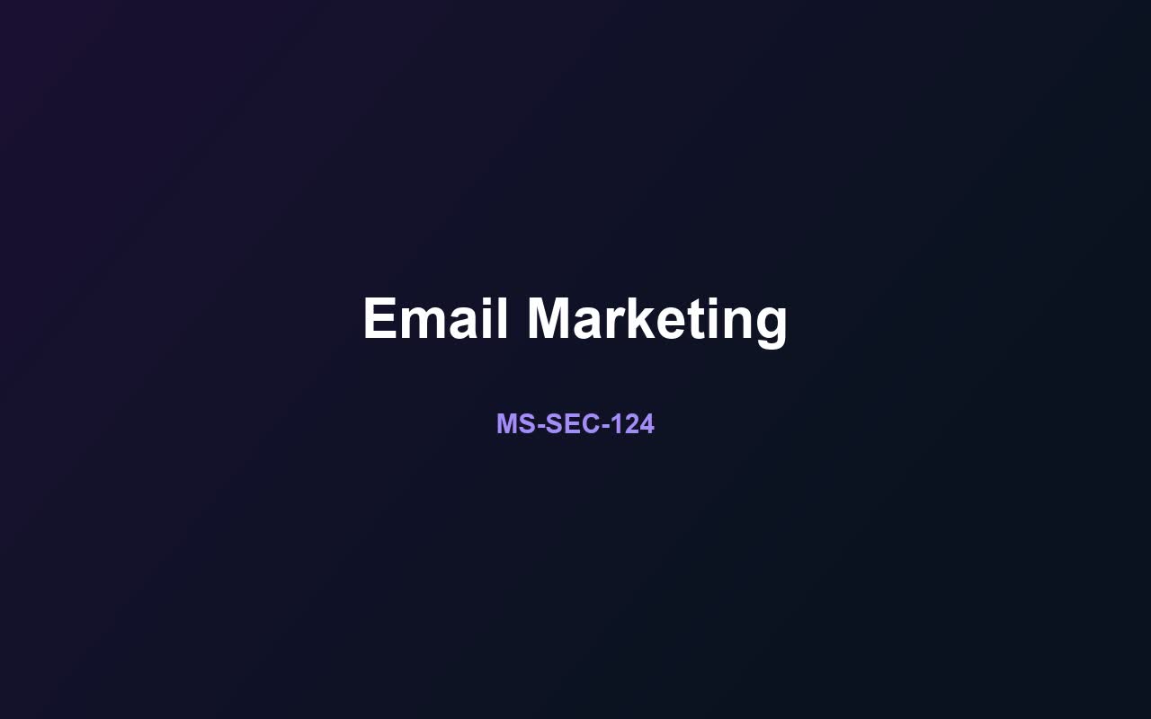 Email Marketing