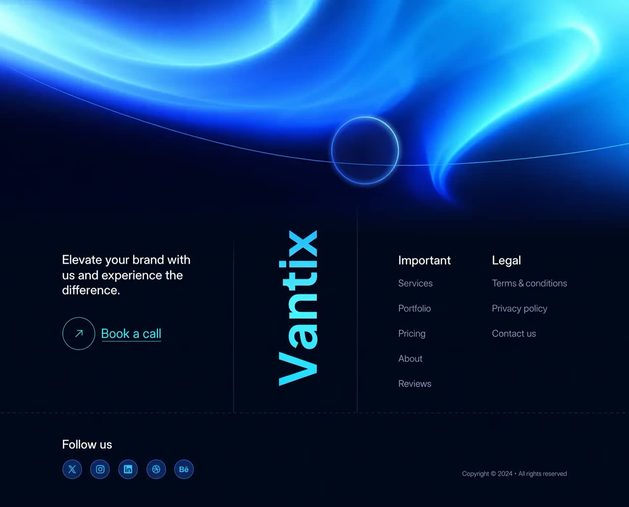 Vantix Footer