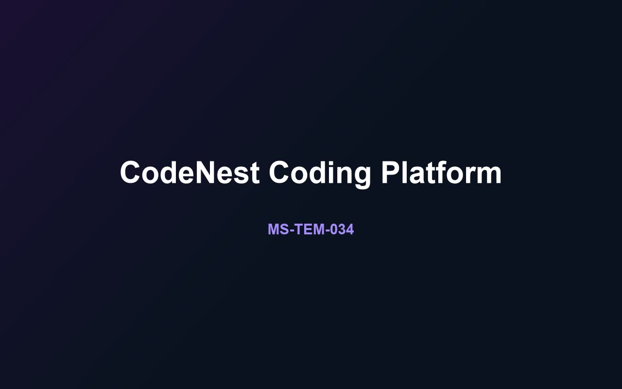CodeNest Coding Platform