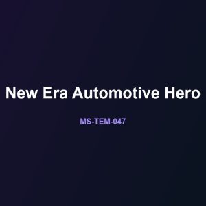 پیش‌نمایش قالب سایت آماده «New Era Automotive Hero»