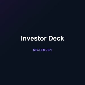 پیش‌نمایش قالب سایت آماده «Investor Deck»