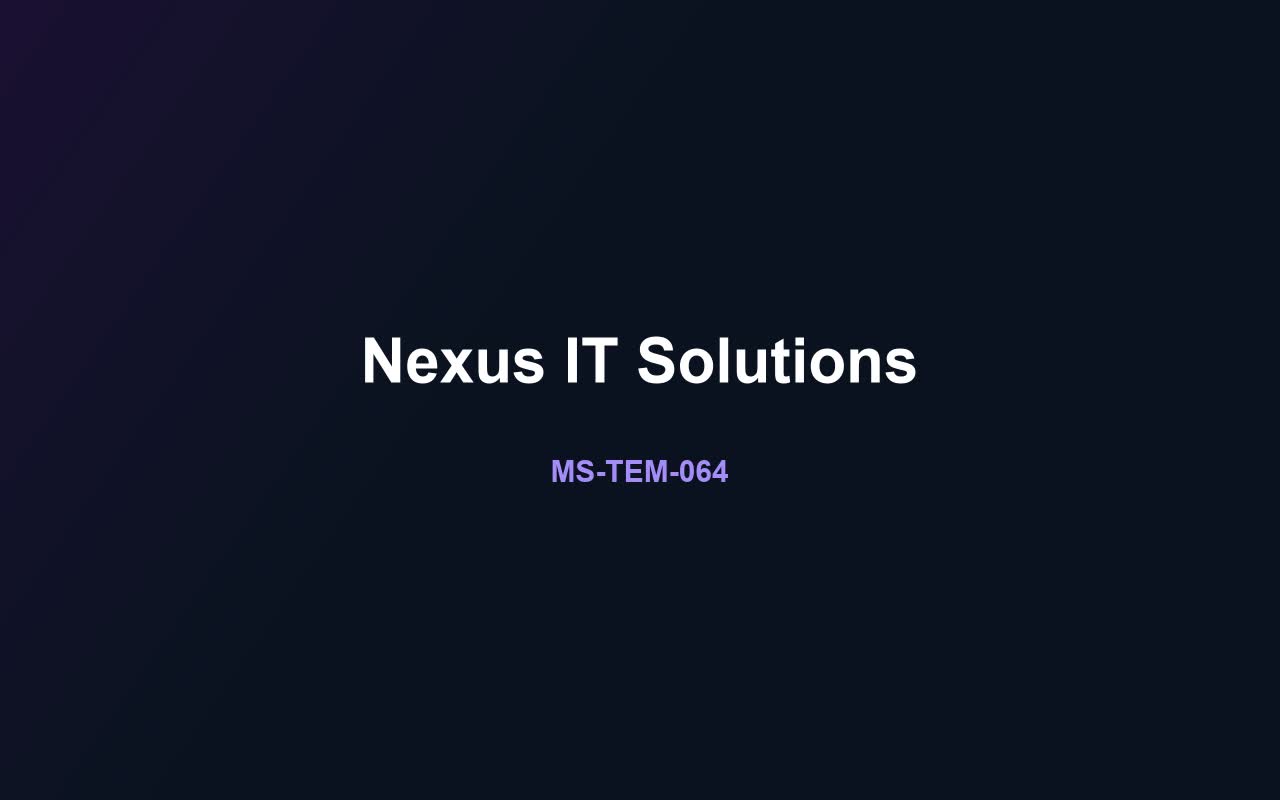 Nexus IT Solutions