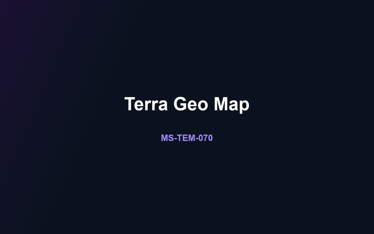 Terra Geo Map