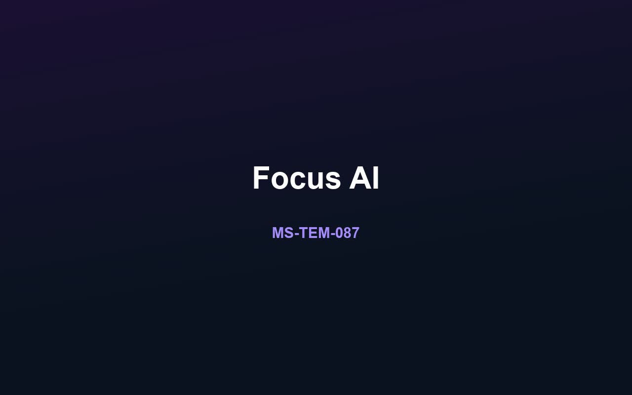 Focus AI