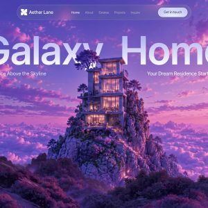 پیش‌نمایش قالب سایت آماده «Sky Estate»
