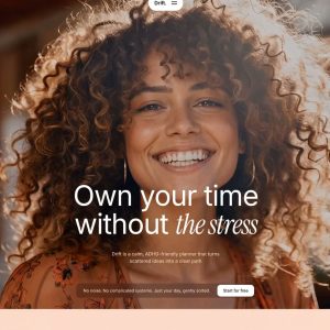 پیش‌نمایش قالب سایت آماده «ADHD Planner»