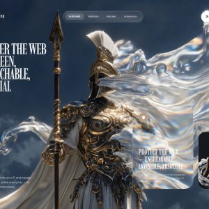 پیش‌نمایش قالب سایت آماده «Mythic VPN»