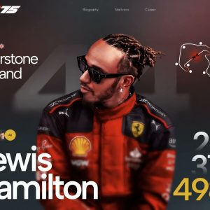 پیش‌نمایش قالب سایت آماده «F1 Driver Profile»