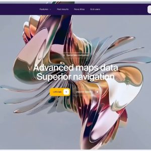 پیش‌نمایش قالب سایت آماده «Spatial Mapping Platform»
