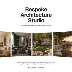 پیش‌نمایش قالب سایت آماده «Custom Spaces»