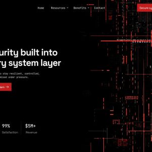 پیش‌نمایش قالب سایت آماده «Cyber Layer»