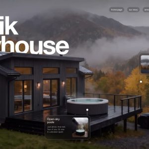 پیشنمایش قالب سایت آماده «Mountain Retreat»