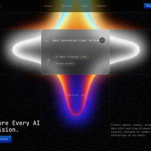 پیش‌نمایش قالب سایت آماده «AI Cyber Defense»