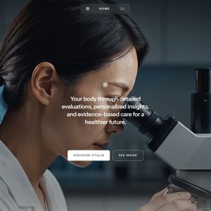 پیش‌نمایش قالب سایت آماده «Vitalis»