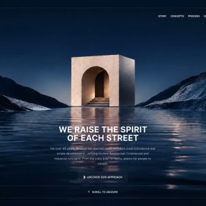 پیش‌نمایش قالب سایت آماده «Monolith Hero»