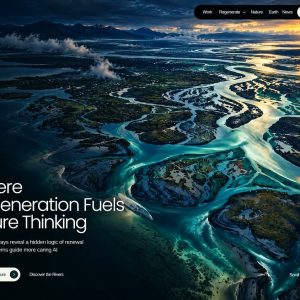 پیش‌نمایش قالب سایت آماده «Riverine»