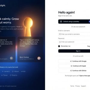 پیش‌نمایش قالب سایت آماده «Keylight»