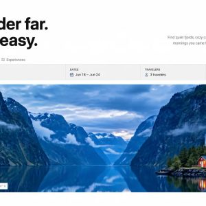 پیشنمایش قالب سایت آماده «Wander Far»