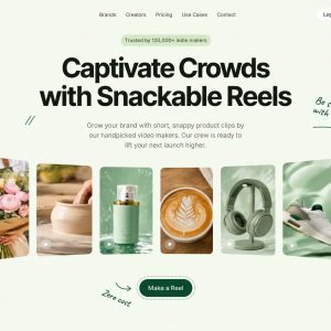پیش‌نمایش قالب سایت آماده «Reelmark»