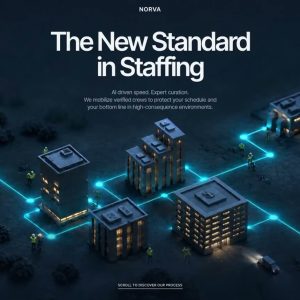 پیش‌نمایش قالب سایت آماده «Norva Staffing Hero»